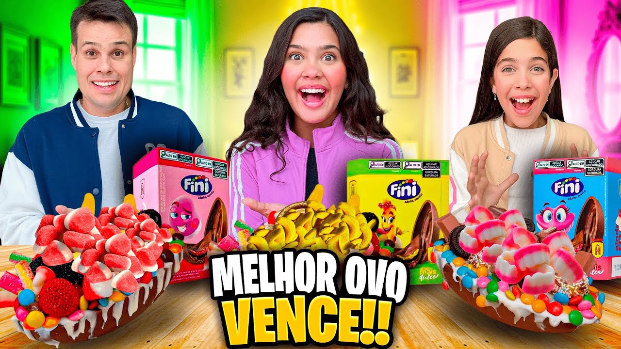 O MELHOR OVO DE PÁSCOA DE FINI VENCE O DESAFIO *Pra quem é sua torcida ?
