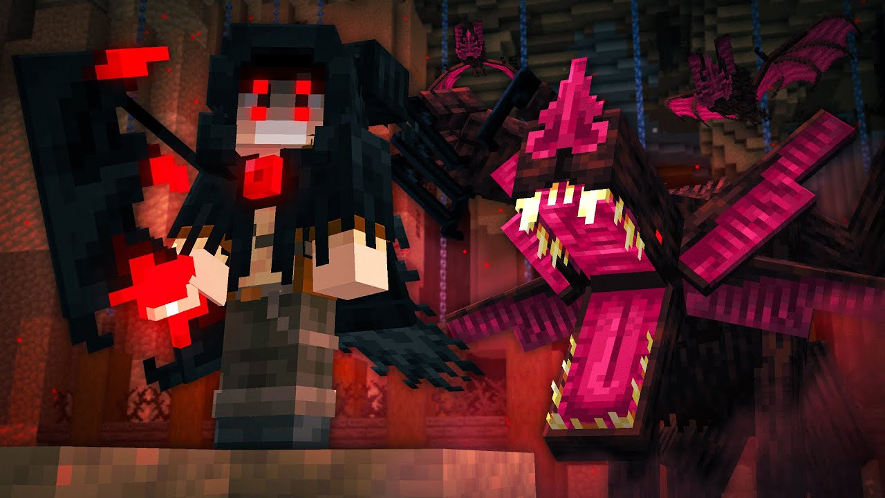 APUH explorando as CAVERNAS SOMBRIAS do minecraft - Alex's Caves