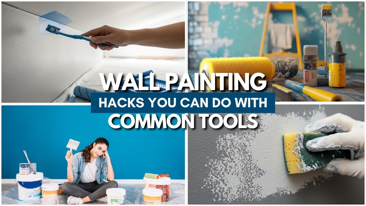 🎨 Wall Painting Hacks You Can Do with Common Tools | DIY Paint Tips for 2026