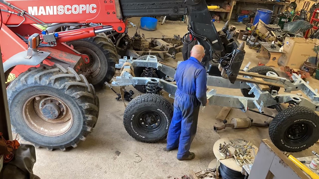 Defender 90 galvanised bulkhead and chassis change