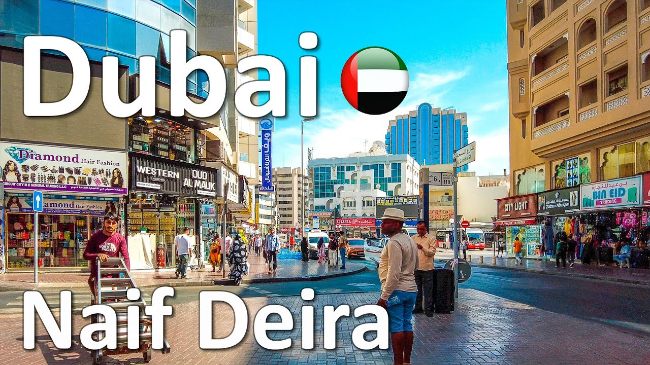 Deira Dubai Streets Walking Tour 4K🇦🇪