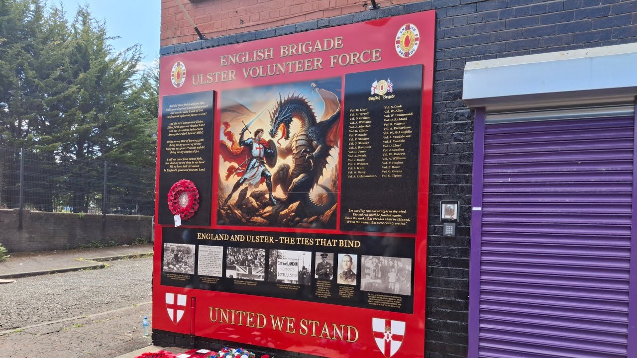 English Brigade Mural Dedication Parade (Shankill Rd) 03/05/25