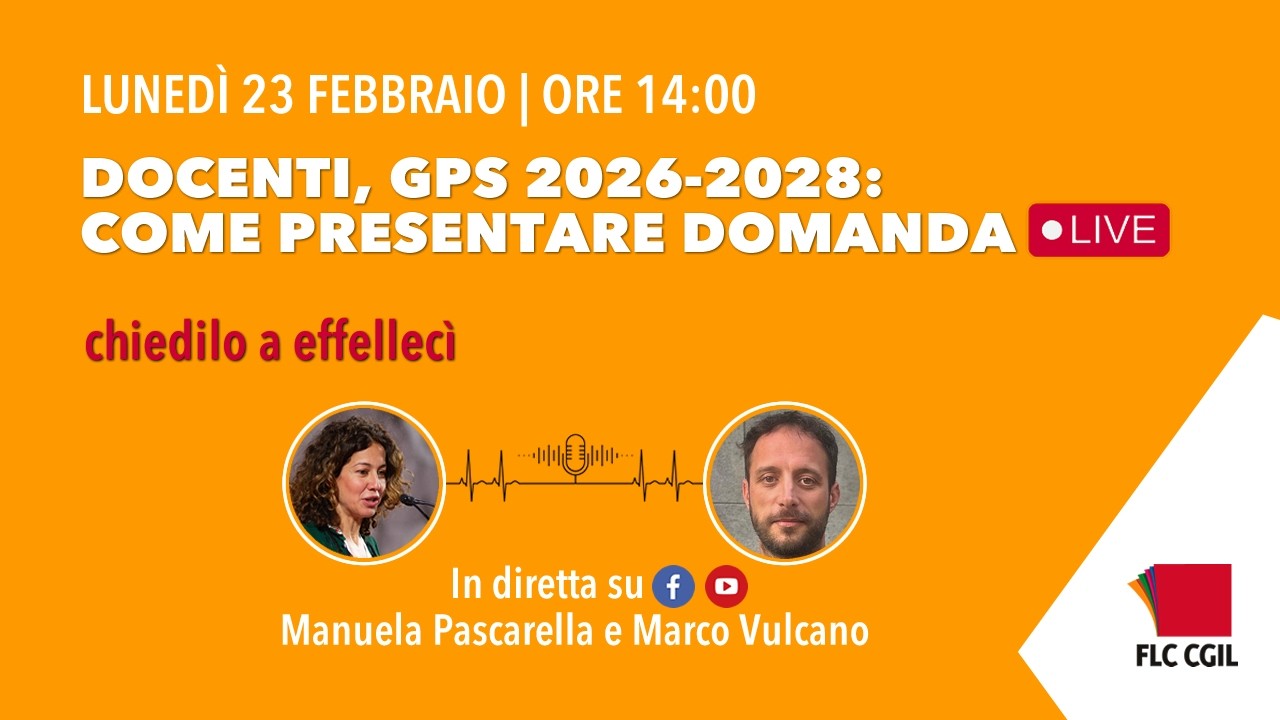 Chiedilo alla effelleci - Docenti, GPS 2026-2028: come presentare la domanda