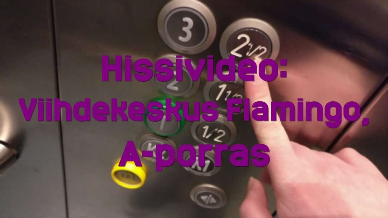 Hissivideo: Viihdekeskus Flamingo, Vantaa, A-porras - 2007&ndash;2008 KONE MonoSpace