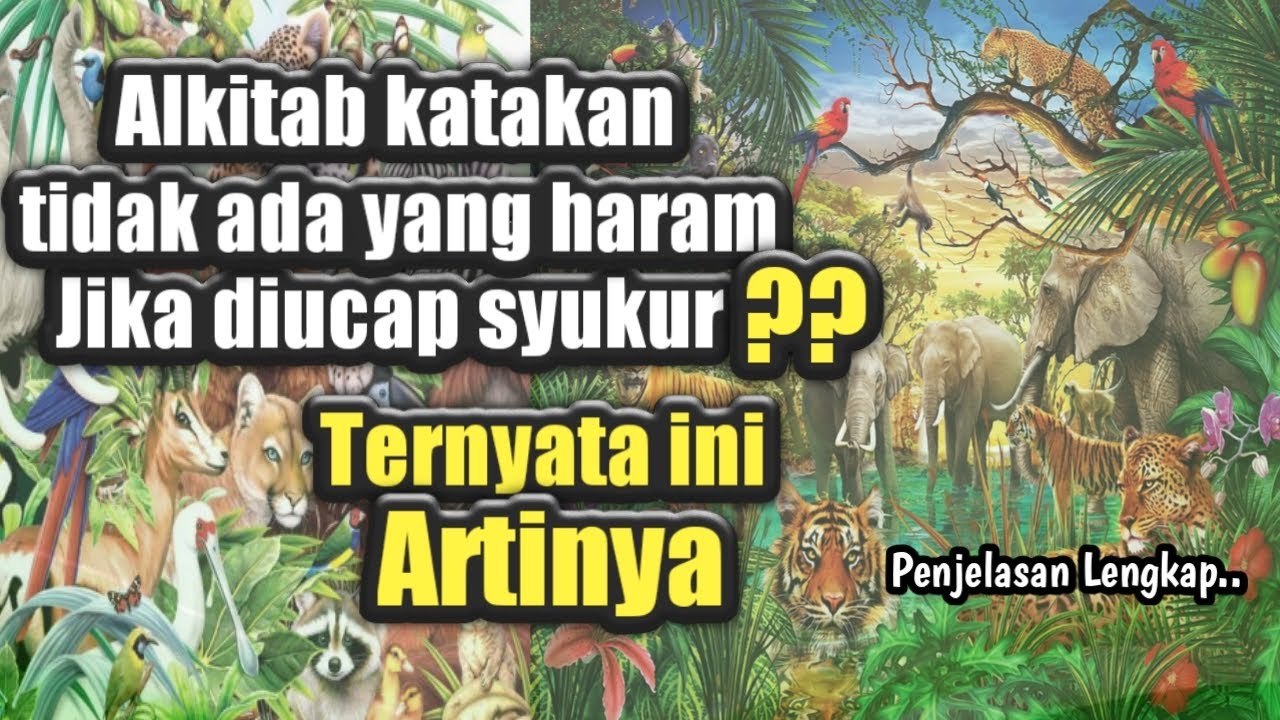 Apakah semua MAKANAN boleh dimakan jika diucap syukur dan doa ???