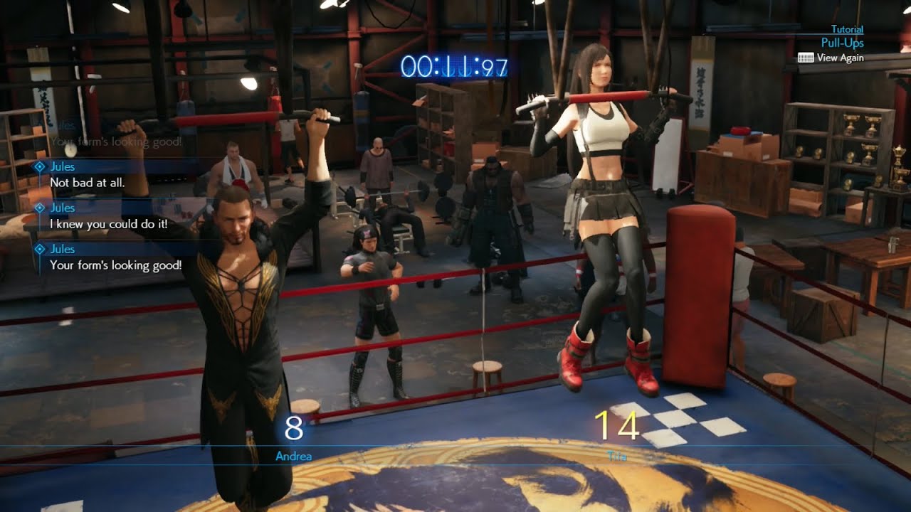 Pull-ups: Tifa vs Andrea Rhodea - Final Fantasy 7 Remake - Wavering Heart Quest