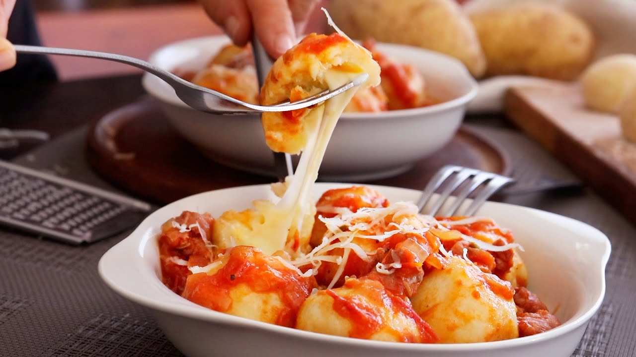 ÑOQUIS de PAPA Rellenos de Queso - CUKit!