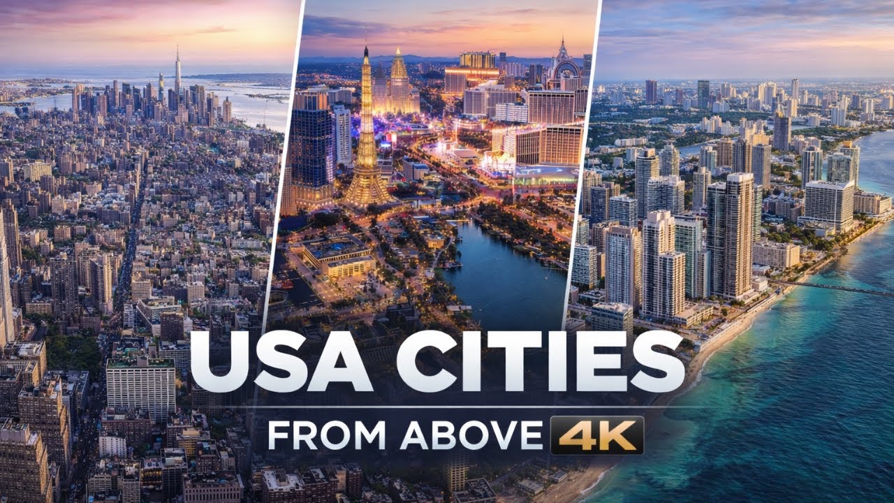 Inside America’s Mega Cities | Stunning Urban Views from Above 😱🏙️