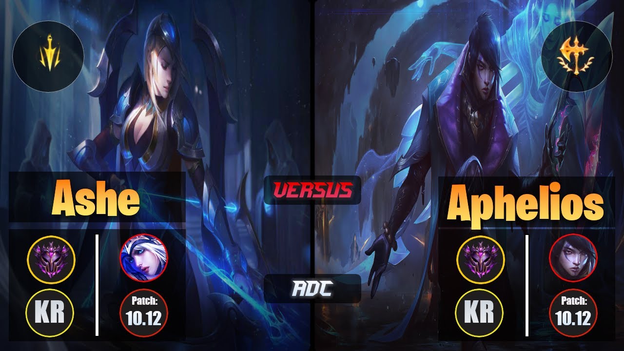 Master ASHE [Lethal Tempo] (ADC) VS  APHELIOS - Master KR Patch 10.12