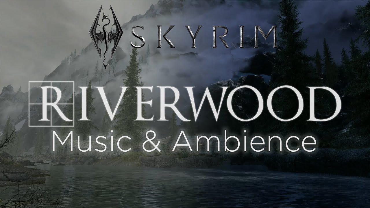 Skyrim Music and Ambience | Riverwood Day to Night Cycle