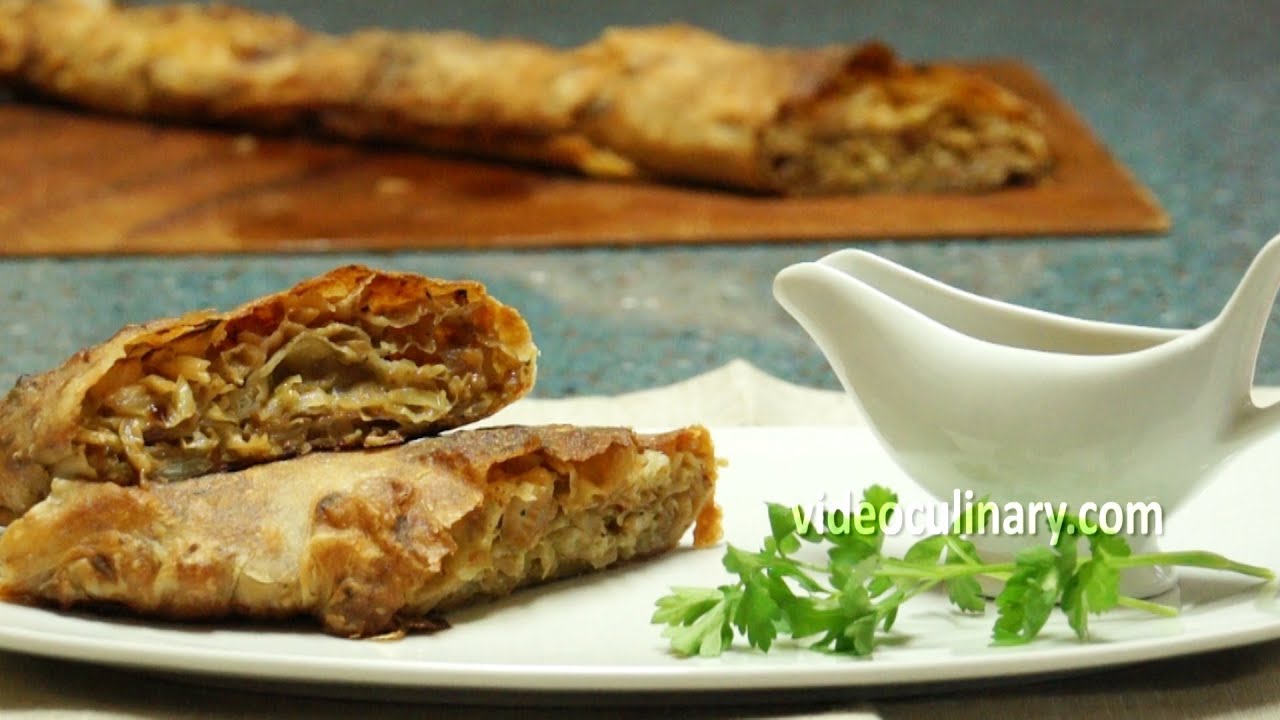 Homemade Cabbage Strudel & Dough - From Scratch Recipe