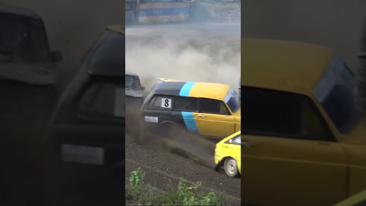 Massive Crash at Swedish Folkrace: Stock Car Chaos from Skene 2017! 🚗💥🔥
