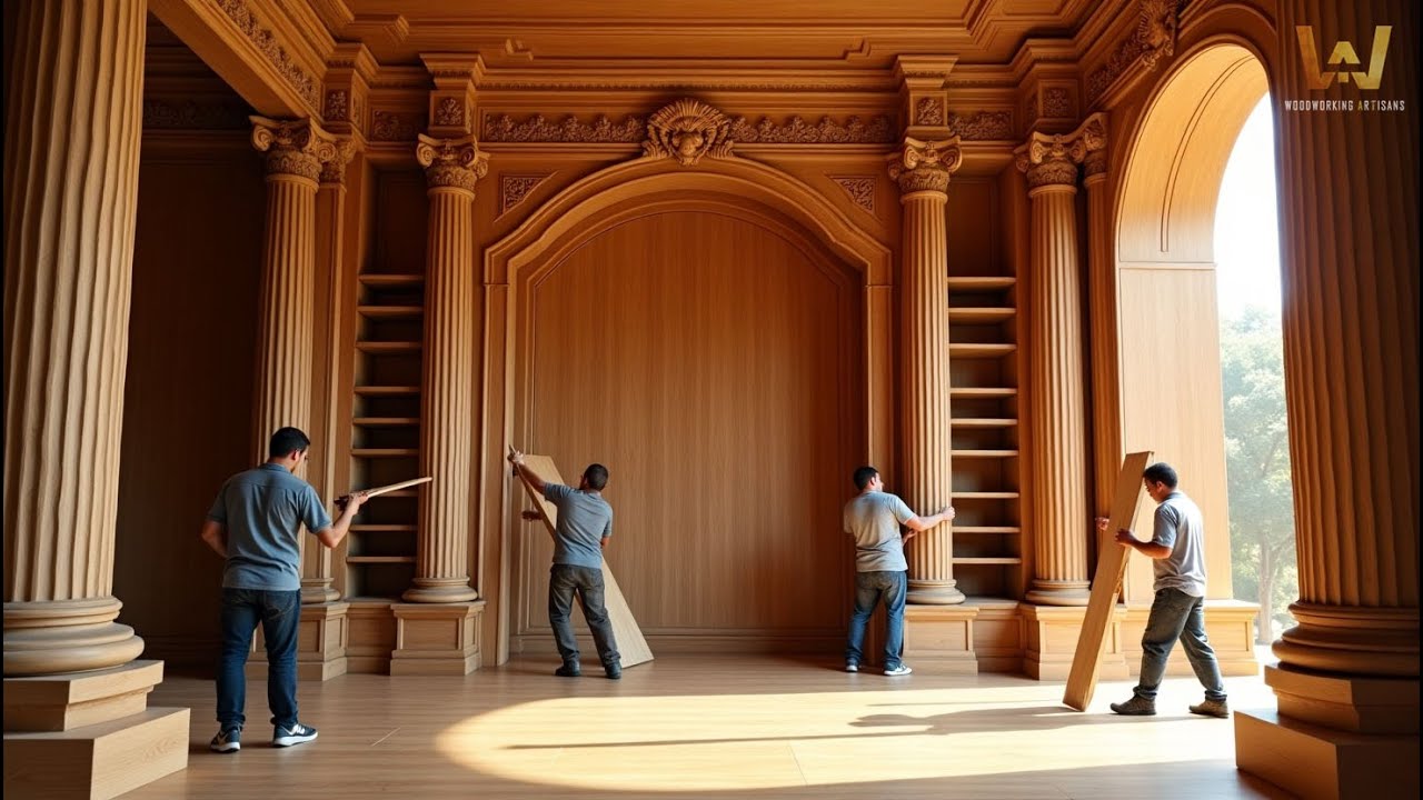 Luxury Wooden Interior In Progress – A True Work of Art