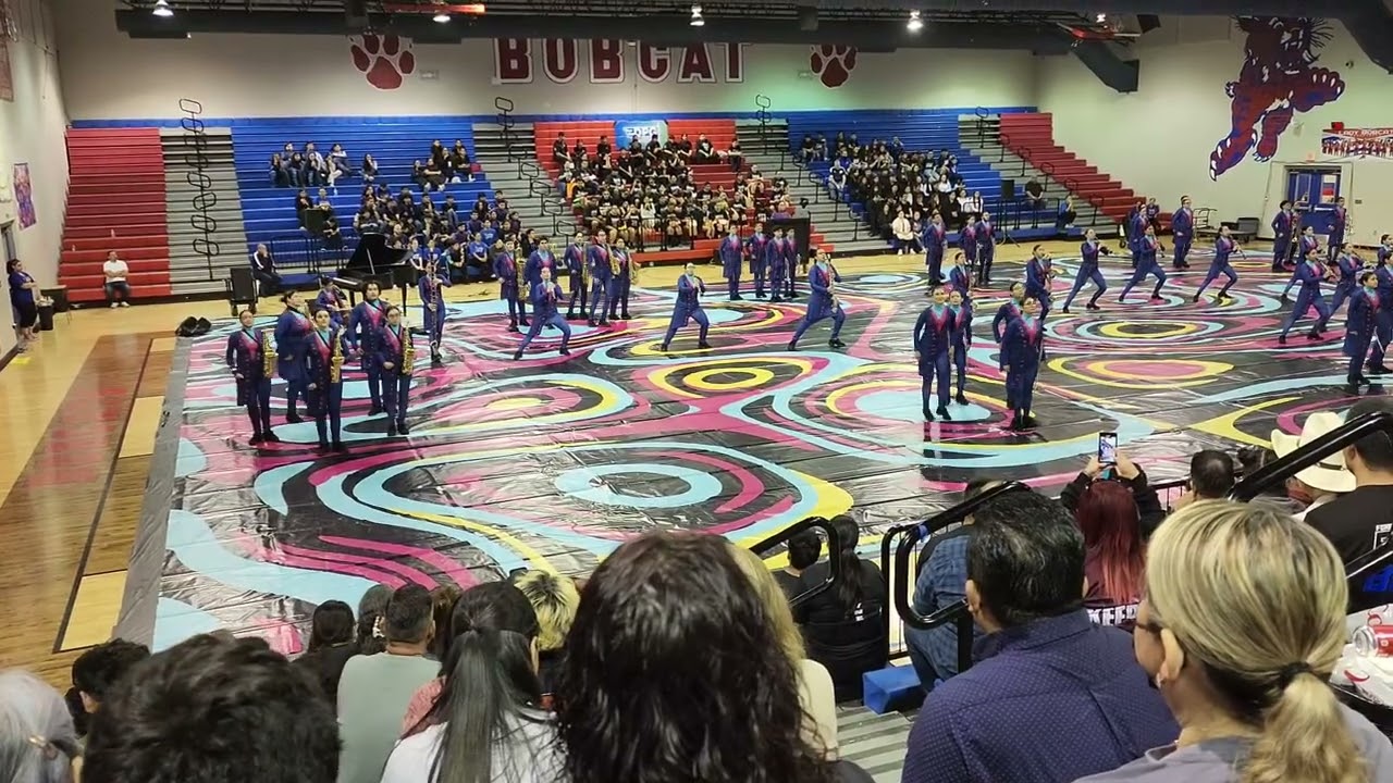 Robert Vela High School “Psychedelic Symphony” 2024 Indoor Winds preview in TCGC at EHS | 1st place