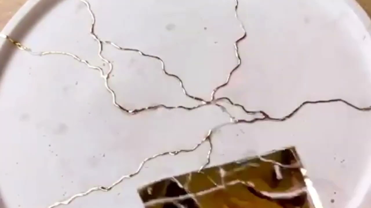 How to create the #kintsugi effect in #ecofriendly resin?