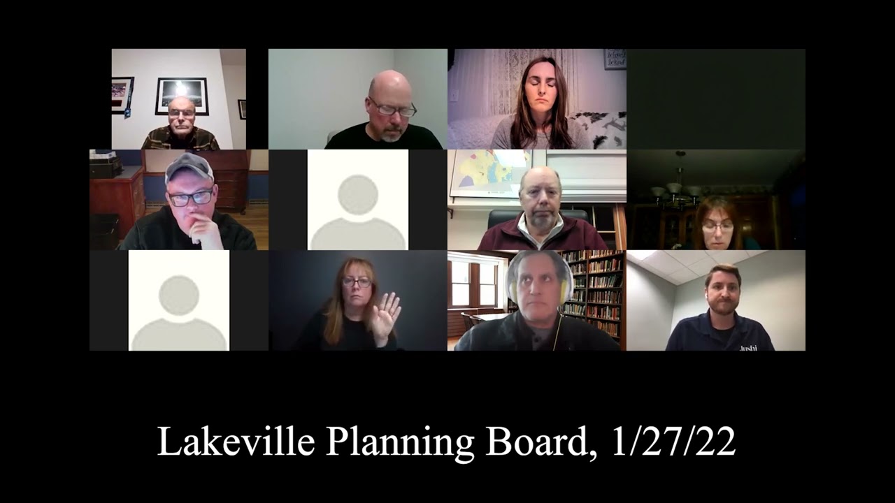 Lakeville Planning Board, 1/27/22