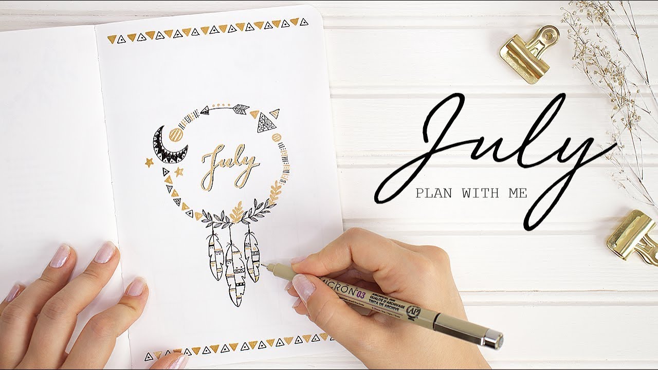 PLAN WITH ME | July 2018 Bullet Journal Setup