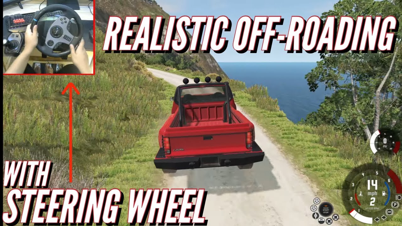 REALISTIC OFFROAD WITH STEERING WHEEL|BeamNG.Drive || Pxn V9