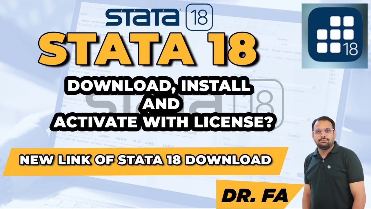 How to Free Download, Install & Activate Stata 18 with License Key | Latest Video 2024