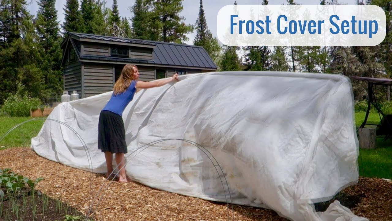 Life in a Tiny House called Fy Nyth - Frost Cover Setup, 2000 sqft covered for $200