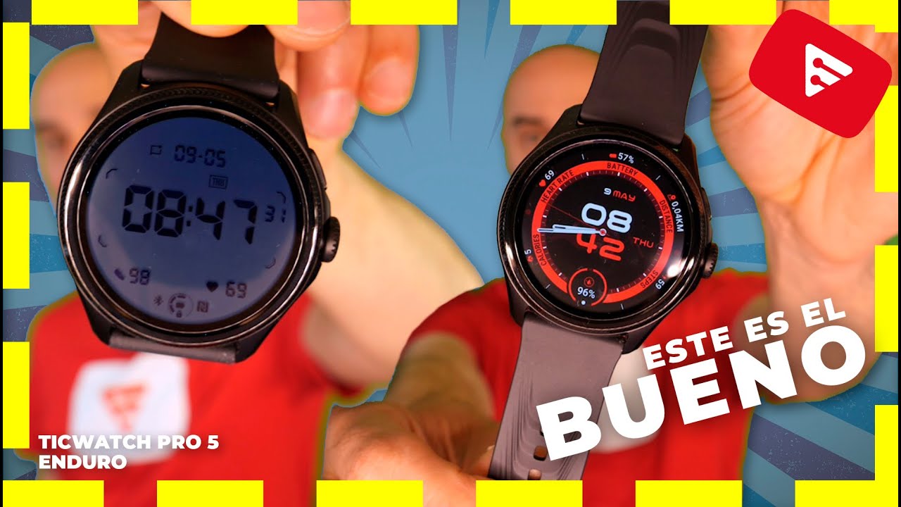 TicWatch Pro 5 ENDURO ⌚ Por fin, este es el bueno, con Doble Pantalla!! (Review con las novedades)