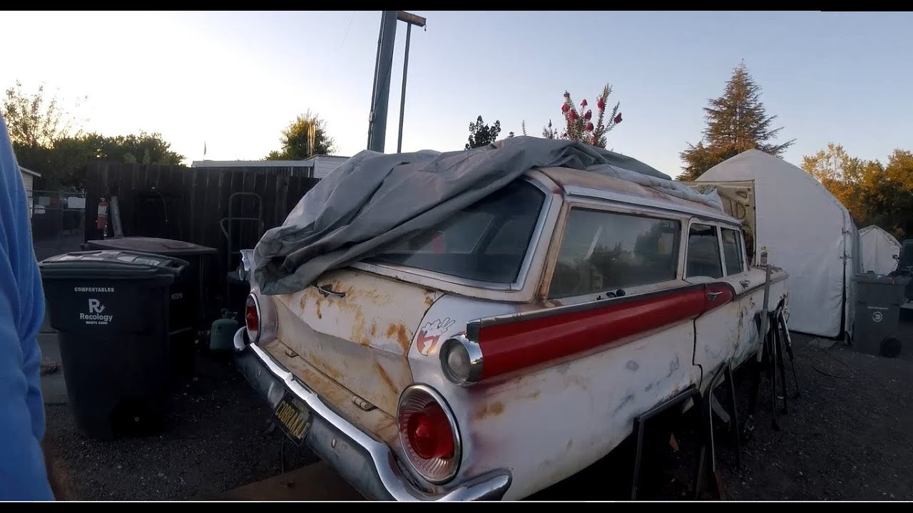 Ectomobile Project Update | Installing Locking Gas Cap | Junkyard Finds | 1959 Ford Ranch Wagon