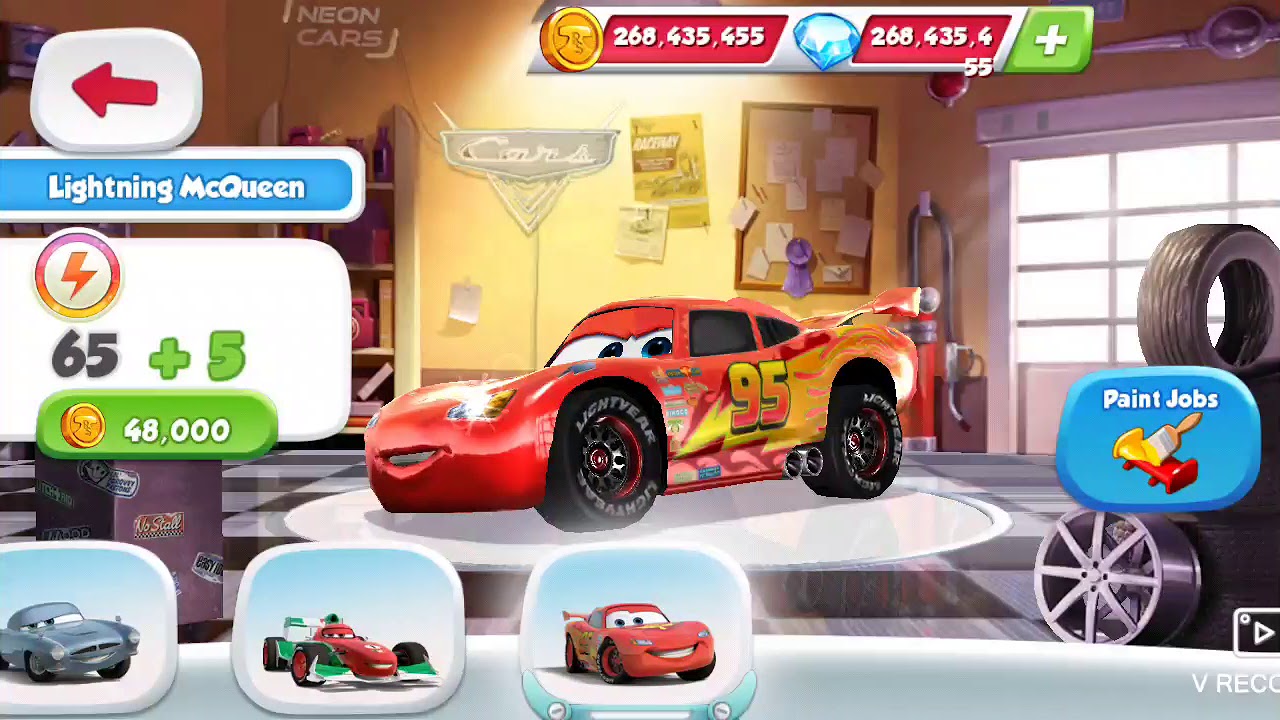 Cars: Fast as Lightning: All Playable Characters & Paintjobs