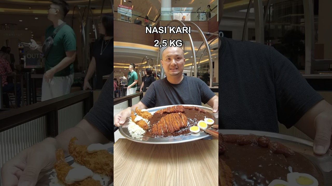 CHALLENGE NASI KARI 2,5 kg GO GO CURRY JAKARTA #shorts
