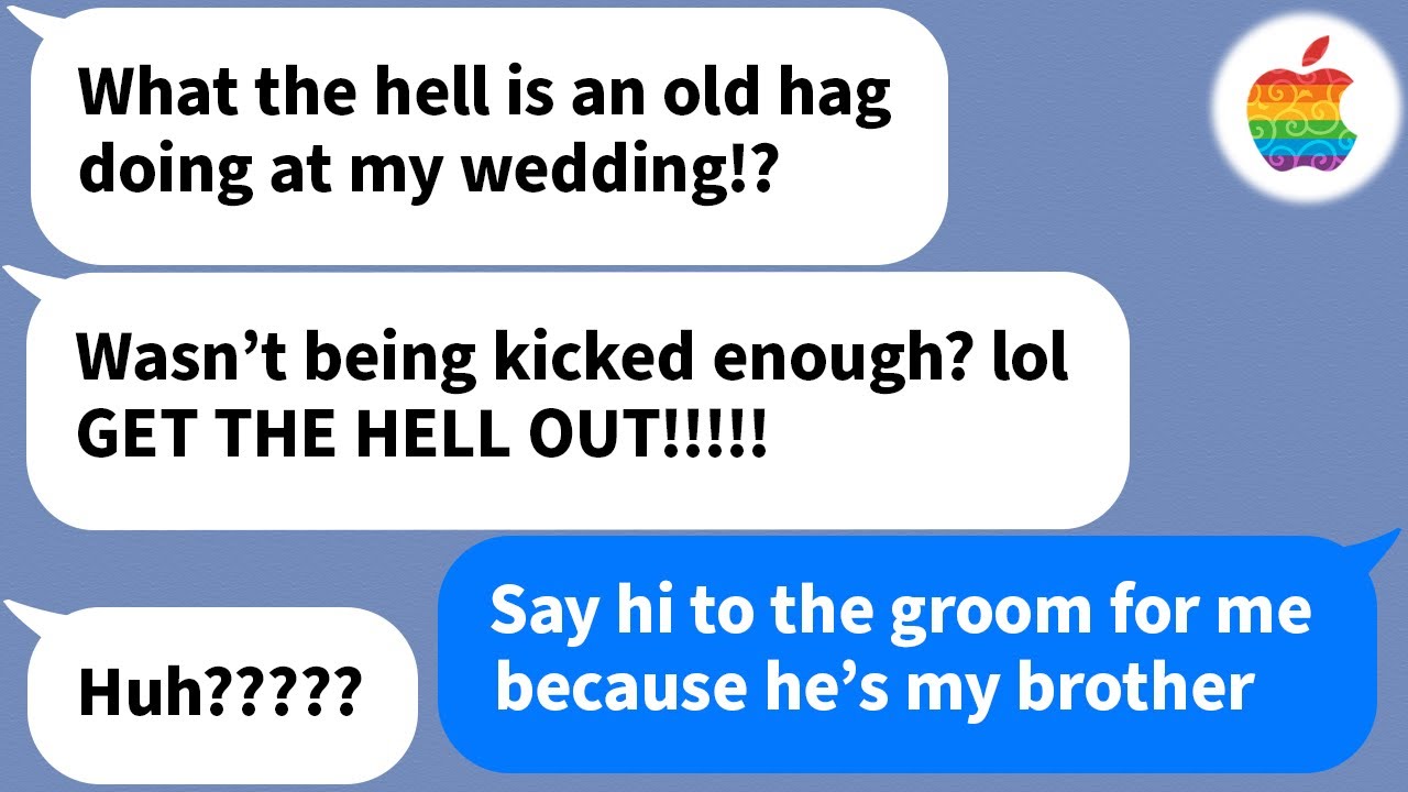 【Apple】 My coworker kicked me from behind at her wedding without knowing I was the groom's sister
