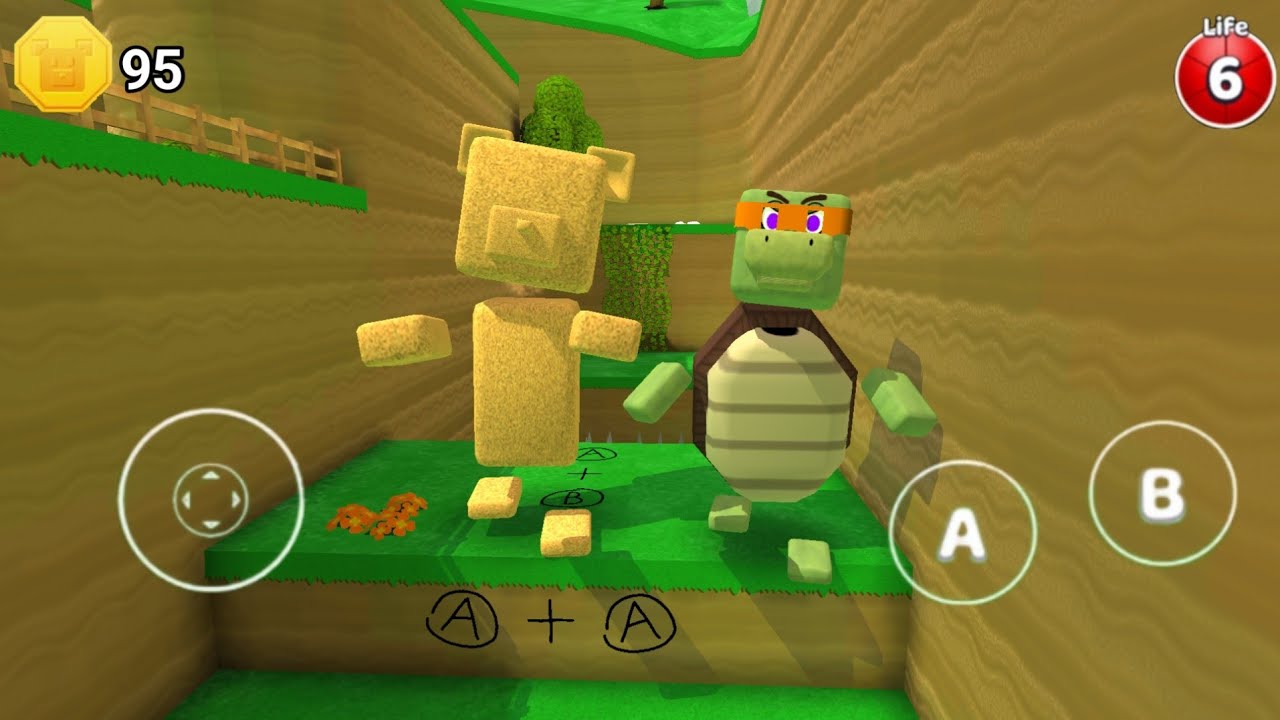 Sand Bear and Ninja Turtle in Secret Place + Super Bear Adventure Gameplay  