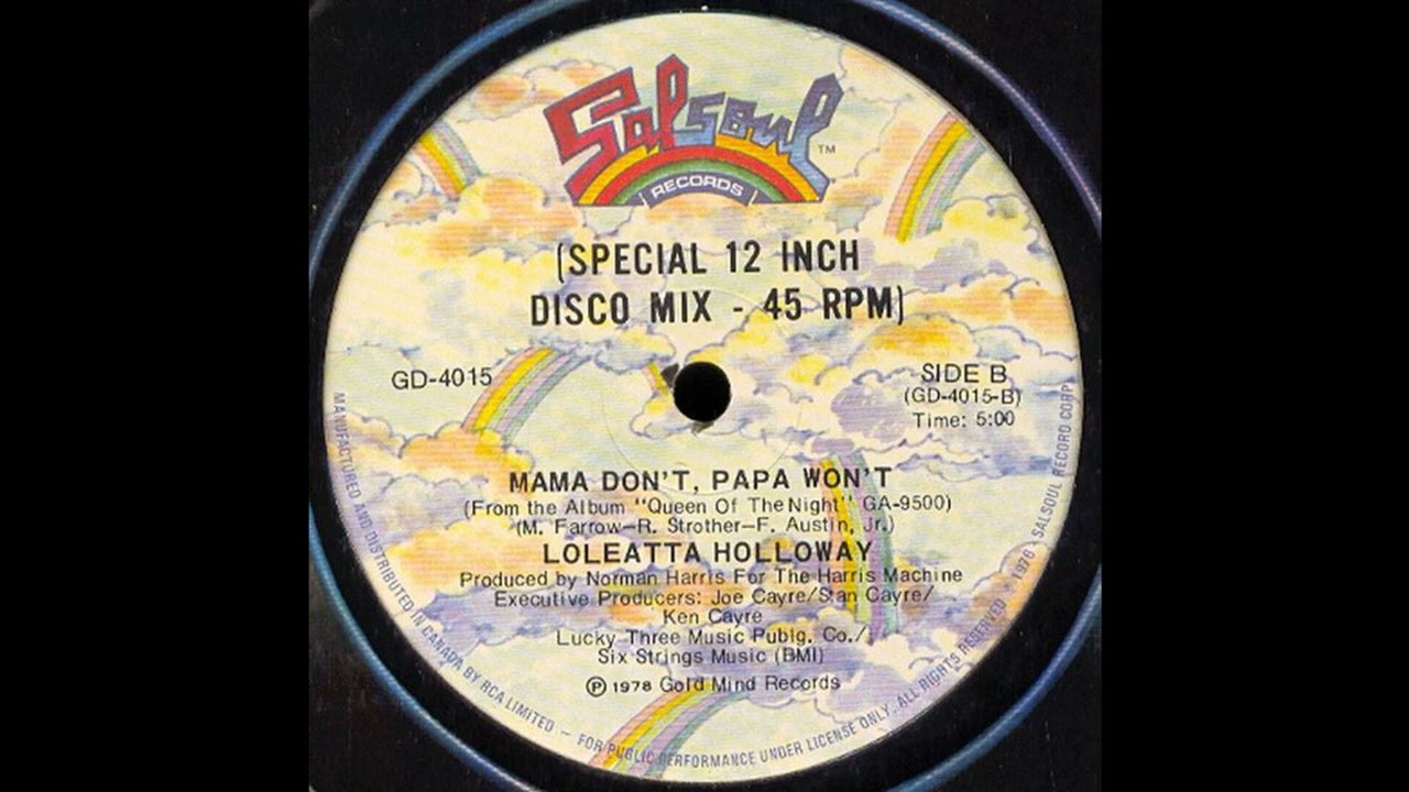 LOLEATTA HOLLOWAY: "MAMA DON'T PAPA WON'T" [Reflex Revision-EDIT]