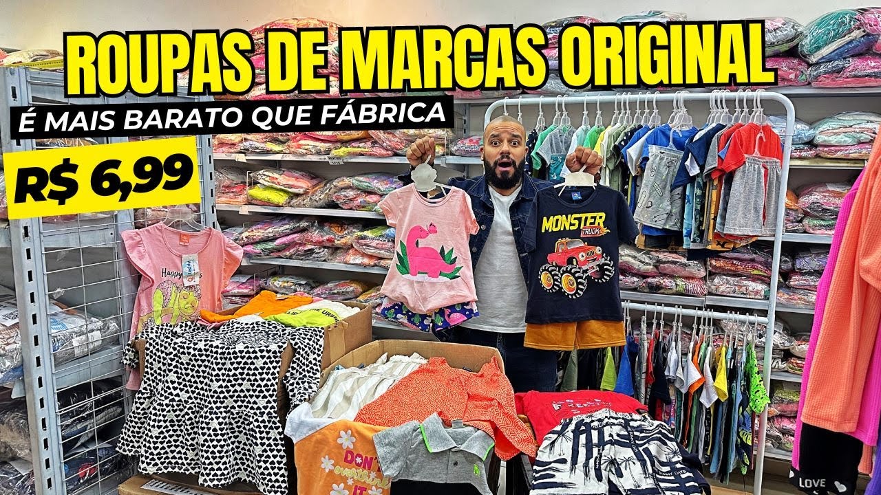 BRÁS | ROUPAS DE MARCA INFANTIL POR R$6,99 COMPRE + BARATO MODA INFANTIL NO BRÁS SP ATACADO INFANTIL