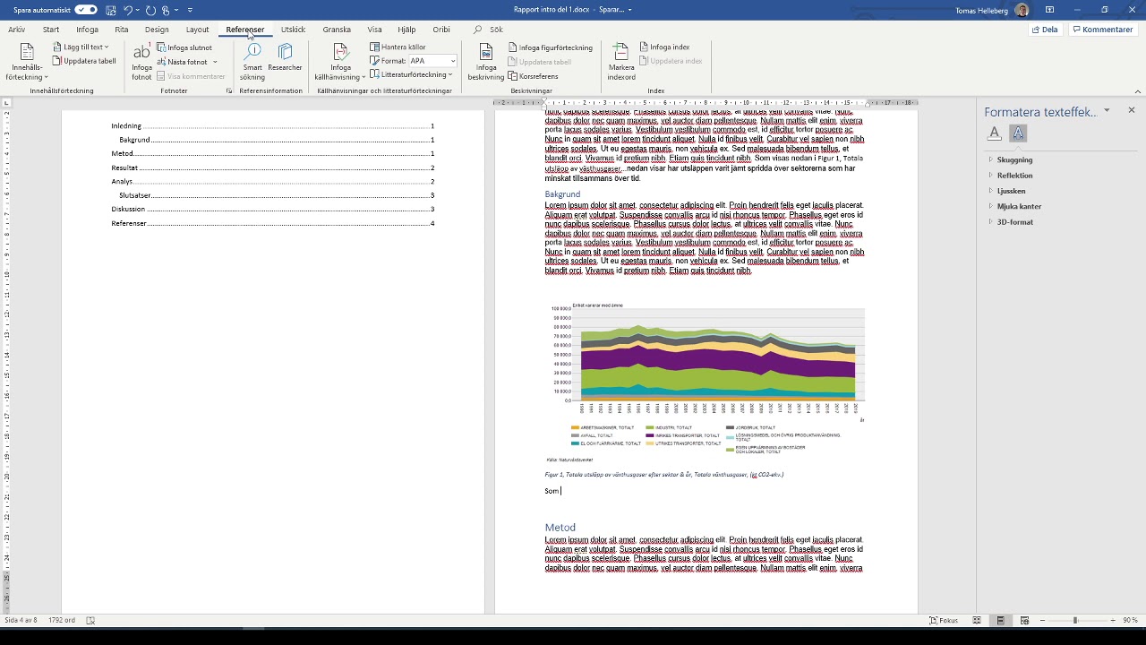Infoga bild & korsreferenser i Word 2021. Skriva rapport del 3.