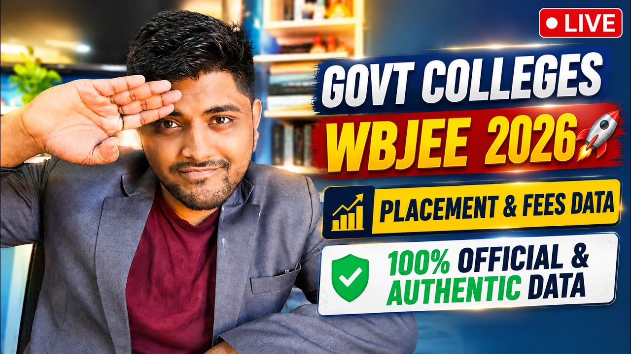 Govt Colleges WBJEE 2026 🚀 | Placement & Fees Data | 100% Official & Authentic Data
