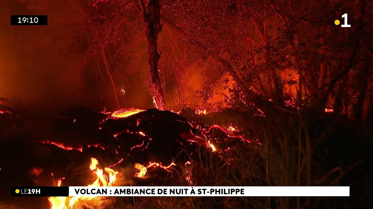 Piton de la Fournaise : des milliers de personnes sont venus admirer de nuit la lave incandescente