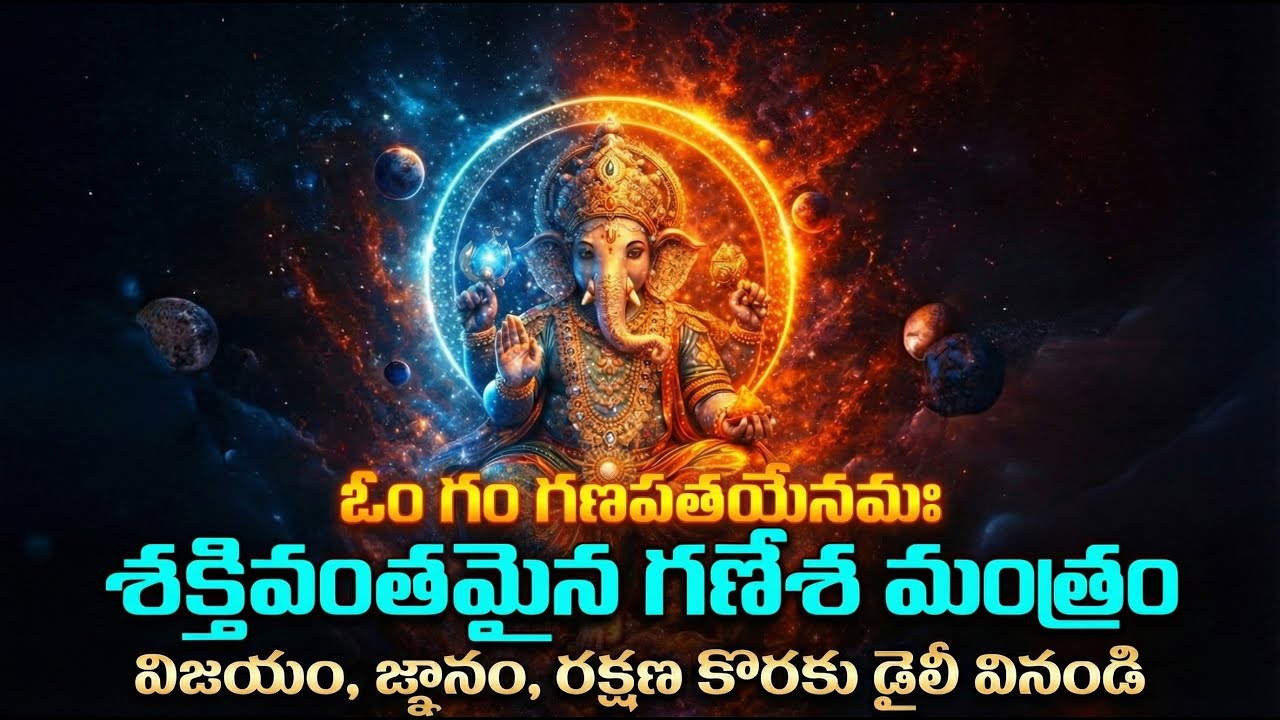 ॐ గం గణపతయే నమః | Om Gam Ganapataye Namah | Sri Ganesh Manthra | www.real9tv.com #ganesh #manthra