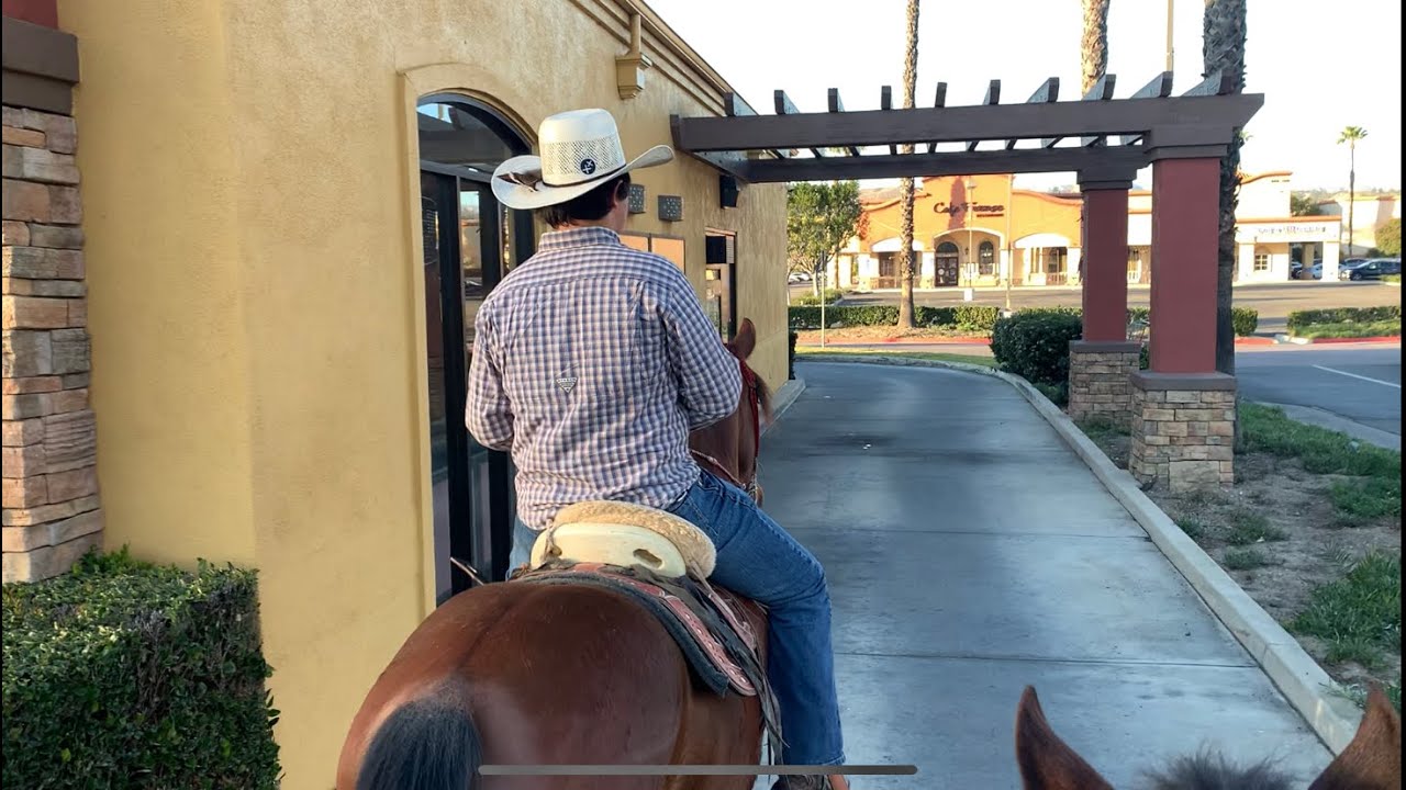 Riding Horses Through the Drive-thru