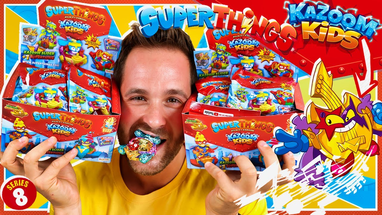 SuperThings Kazoom Kids UNBOXING 2 CAJAS 24 SOBRES KAZOOM SLIDERS Series 8 en Pe Toys
