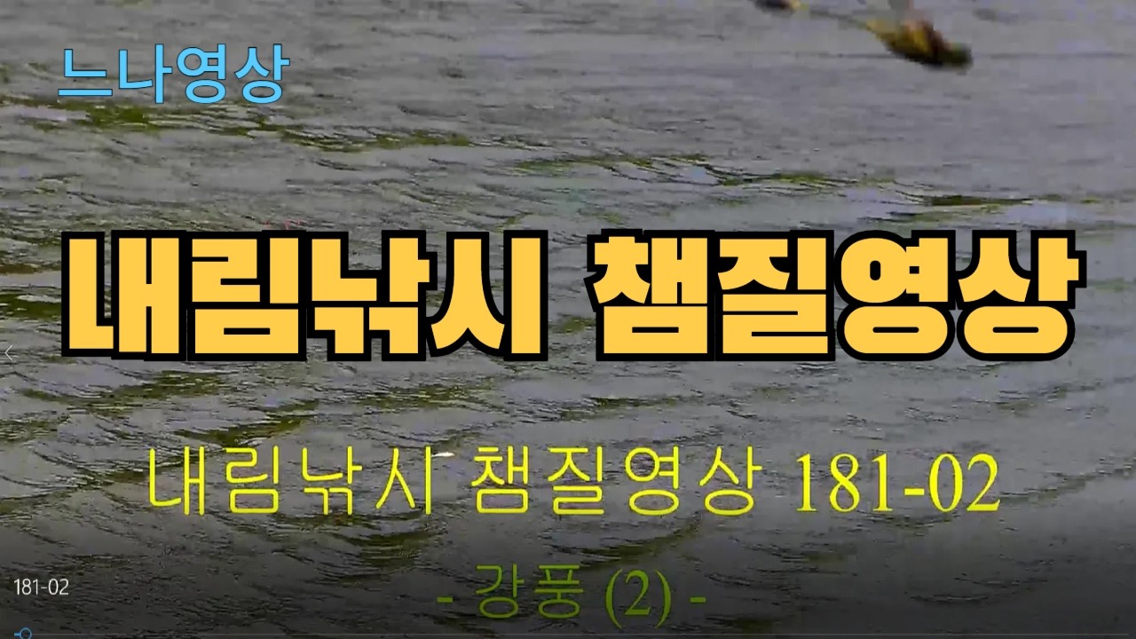 내림낚시 챔질영상 181-02 - 강풍 (2회)
