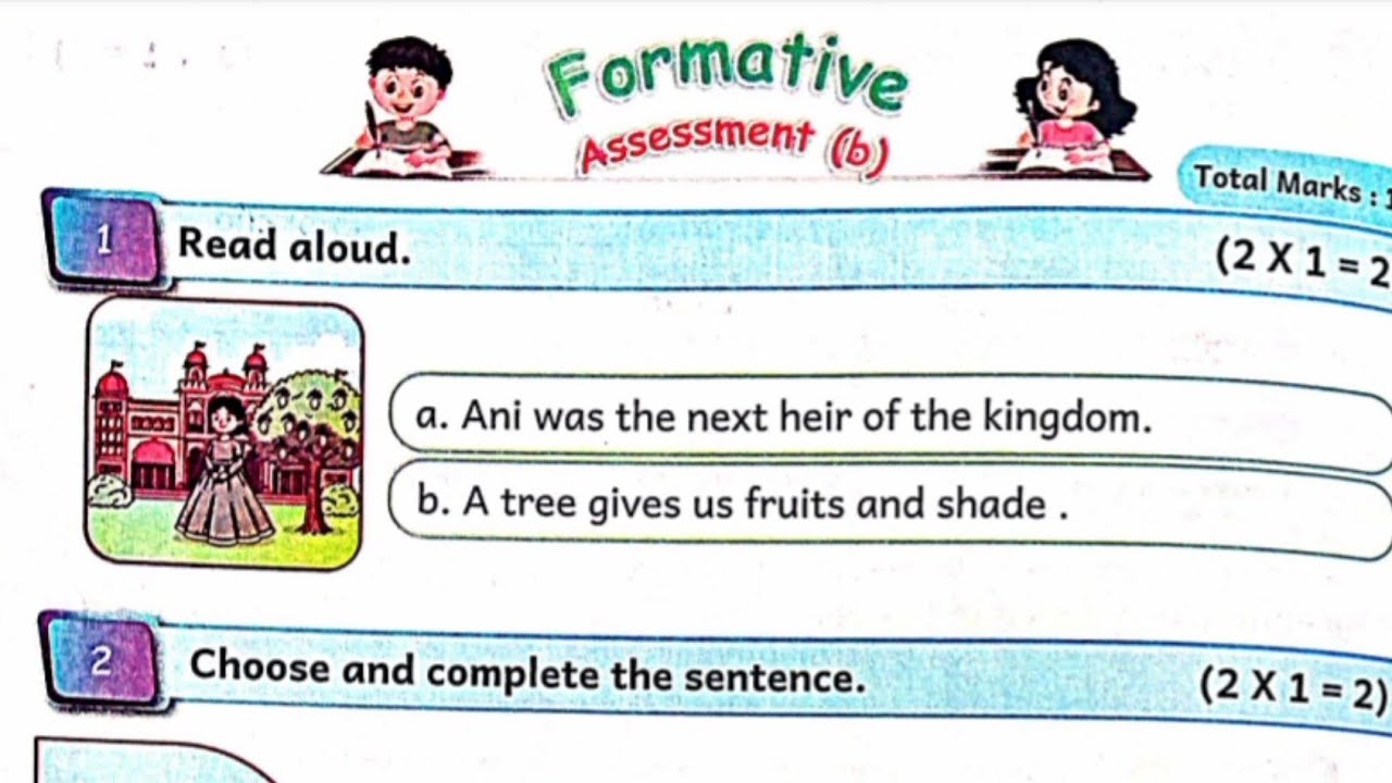 EE 4th standard English term 3 Formative assessment work book answers