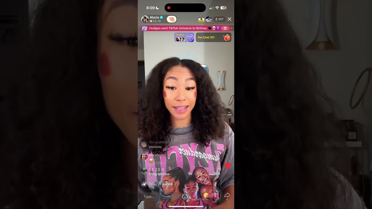 Alycia Baumgardner - TikTok Live - 10/29/25