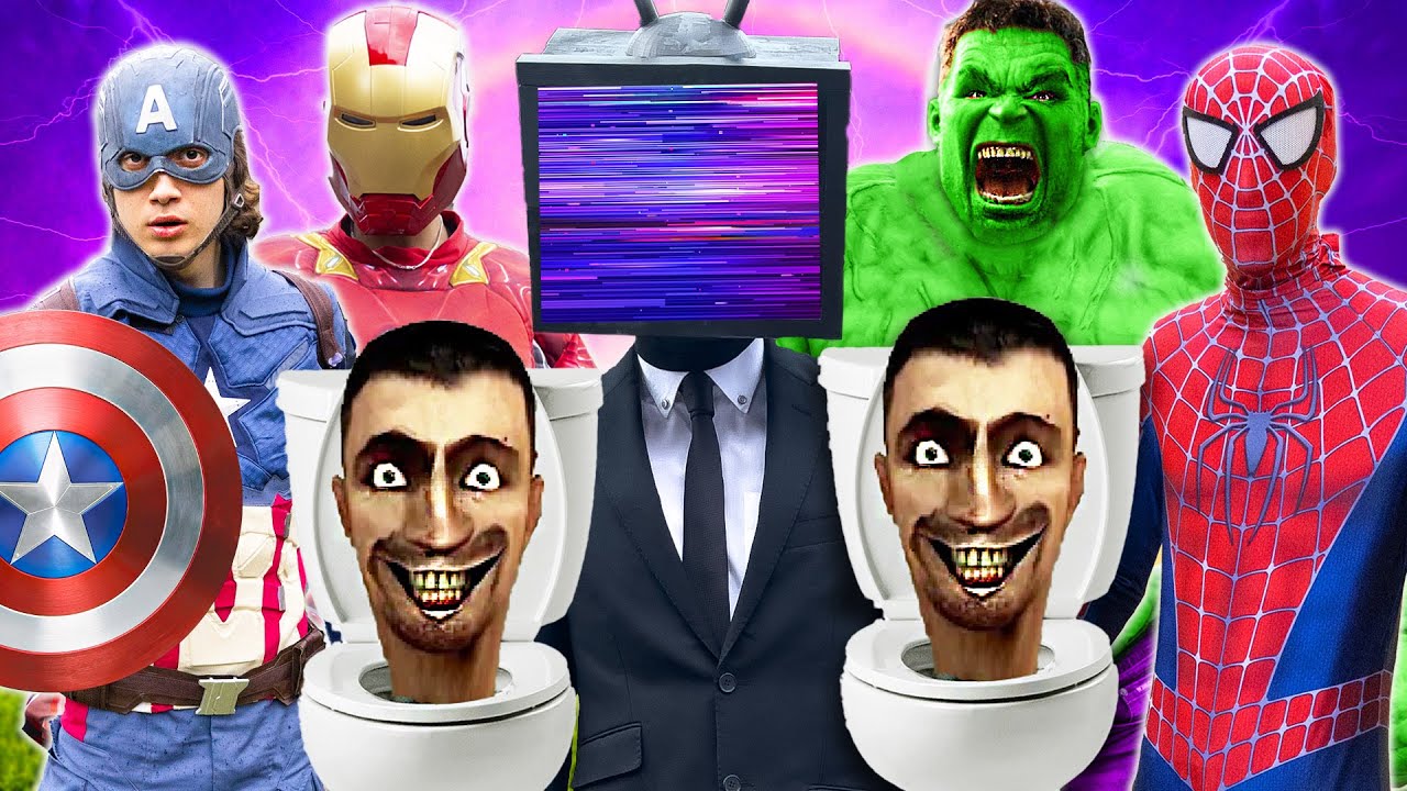 Skibidi Toilet VS Superheroes - Фильм!