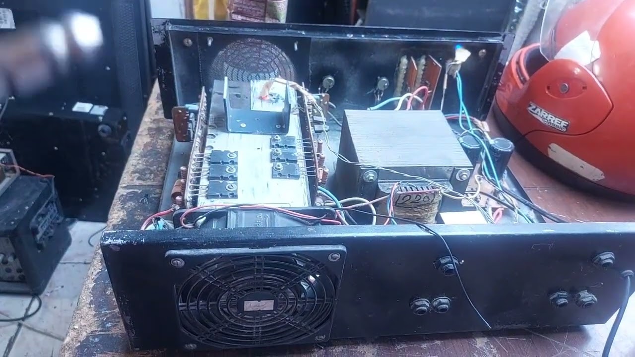 amplificador caseiro com um canal esquentando e dando rame defeito resolvido