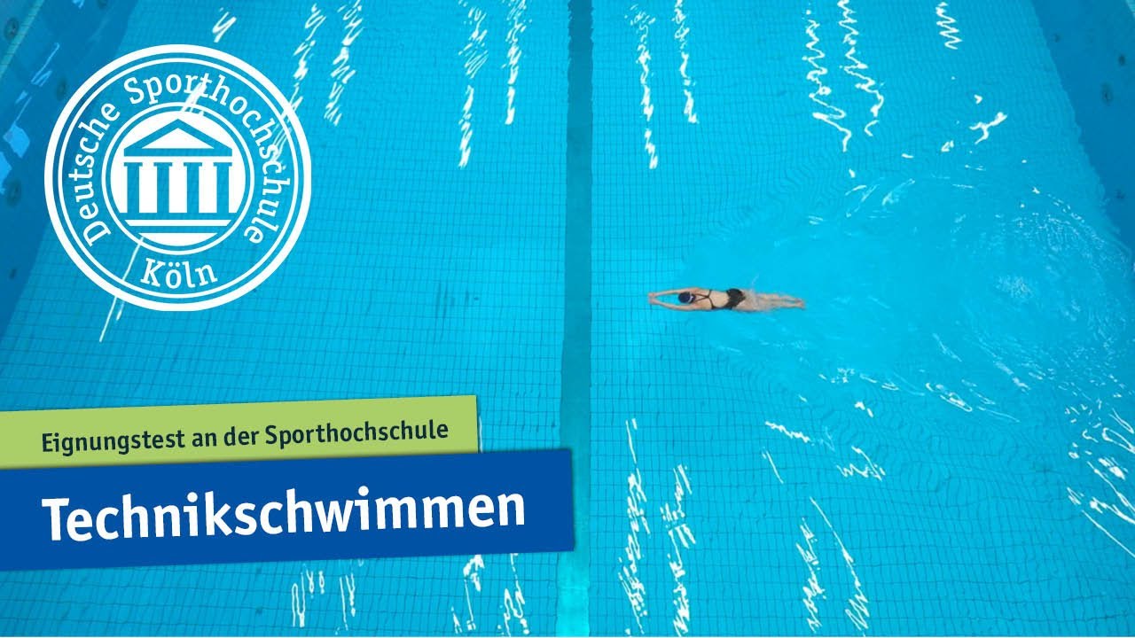 Technikschwimmen | Schwimmen | Übevideo Eignungstest an der 