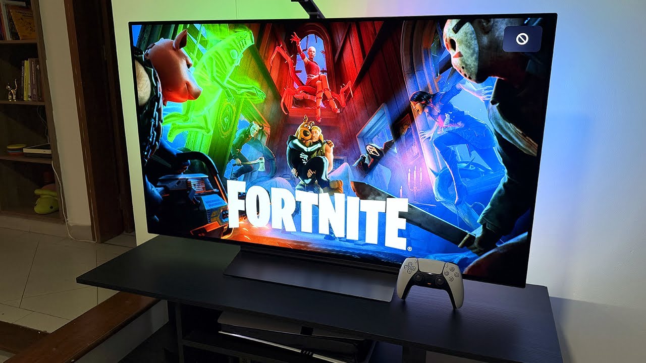 LG OLED C4 + FORTNITE PS5 Pro Gameplay 4K 120hz HDR | Govee Tv Backlight 3