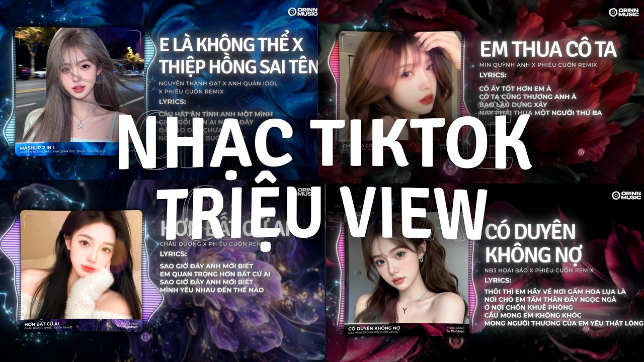 Top 5 Nhạc TikTok Remix Đang Thịnh Hành 2026: E Là Không Thể, Thiệp Hồng Sai Tên, Em Thua Cô Ta