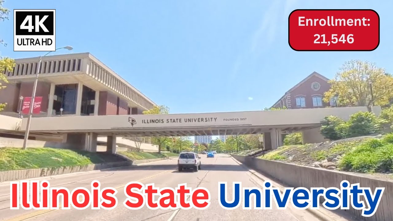 Driving Through Illinois State University Campus in 4K 🚗 | Scenic Tour of ISU in Normal, IL