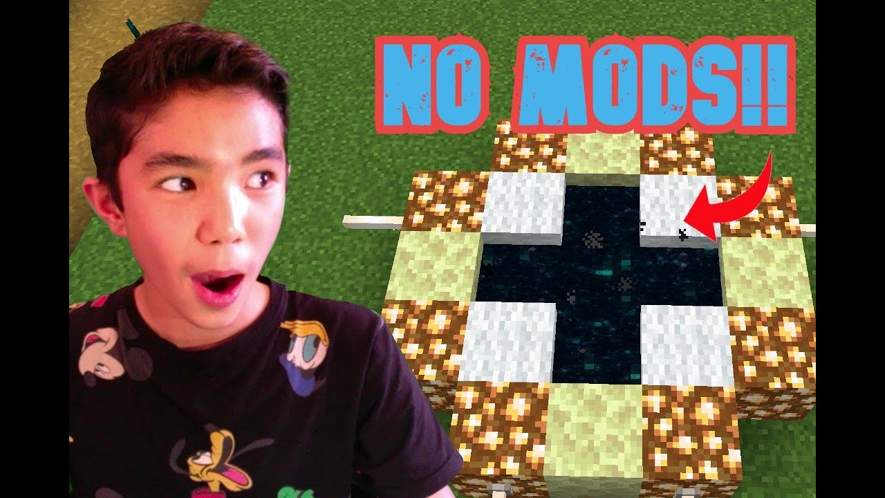 How to make a moon portal in Minecraft - REAL! (NO MODS)