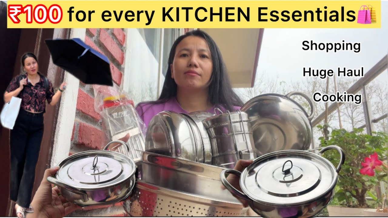 Just ₹100 For Every Kitchen Items || Kitchen Essentials Shopping & Haul || Dimapur Market Nagaland