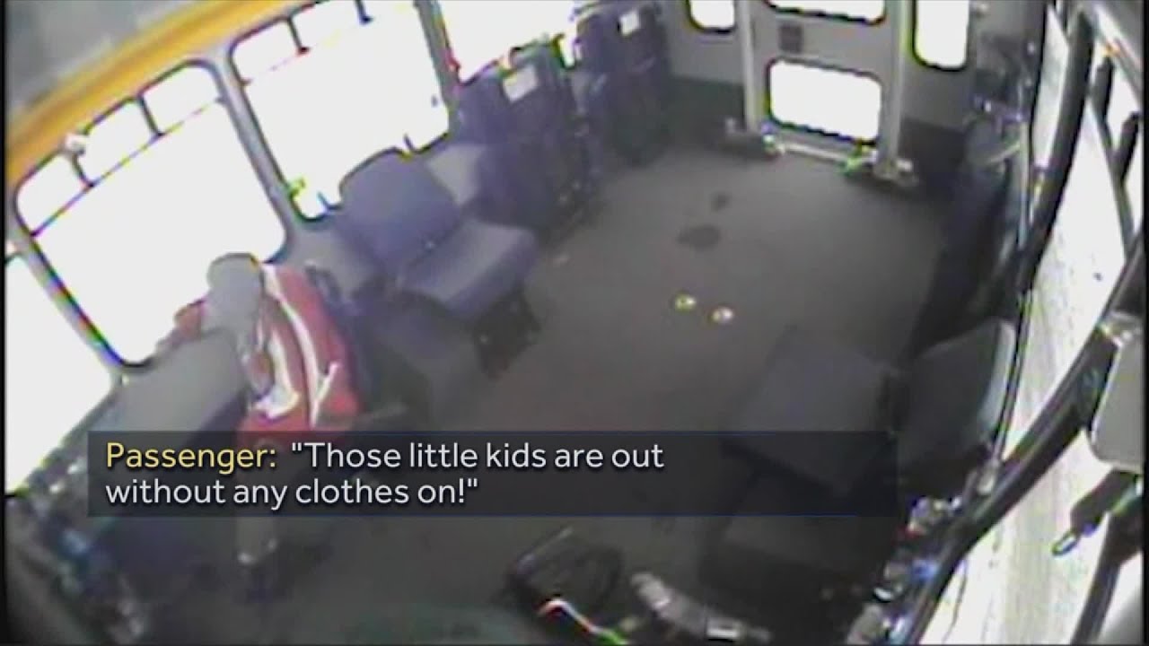 Wisconsin bus driver finds young kids wandering on snowy street